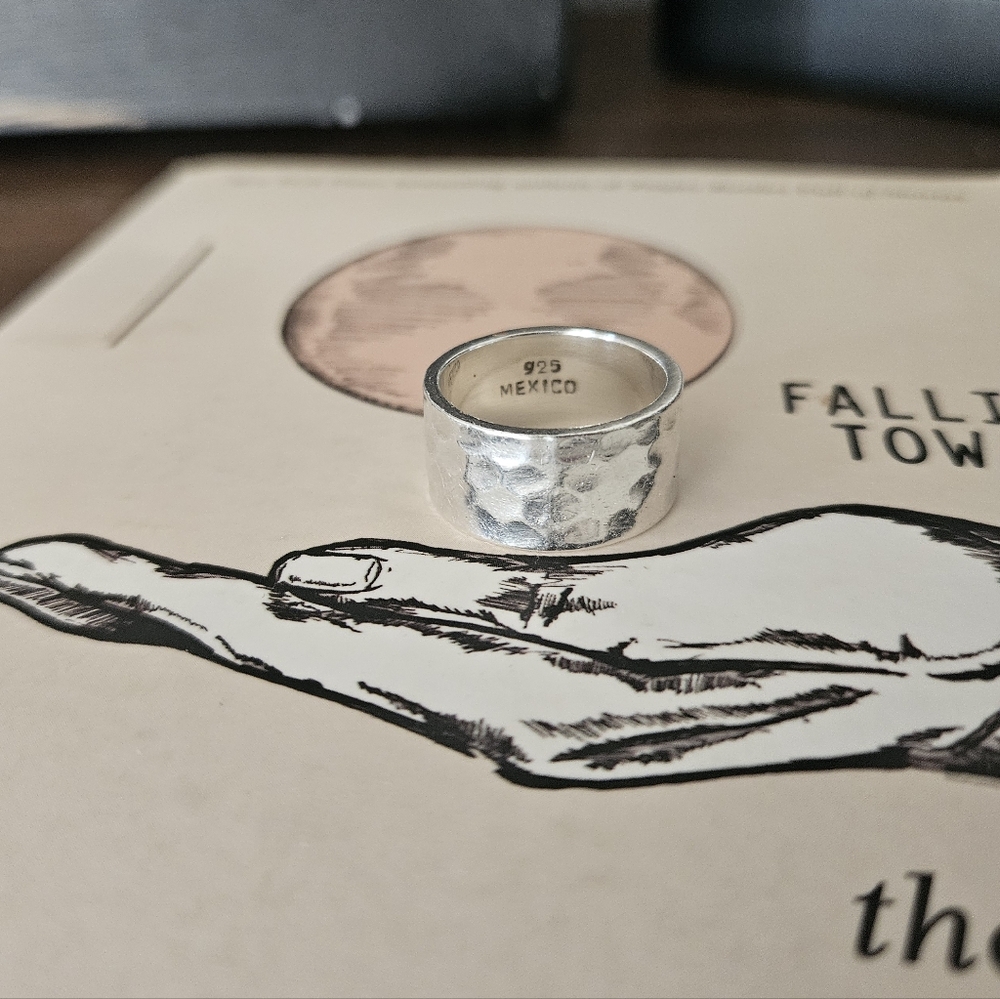 Native Silver Hammered Ring